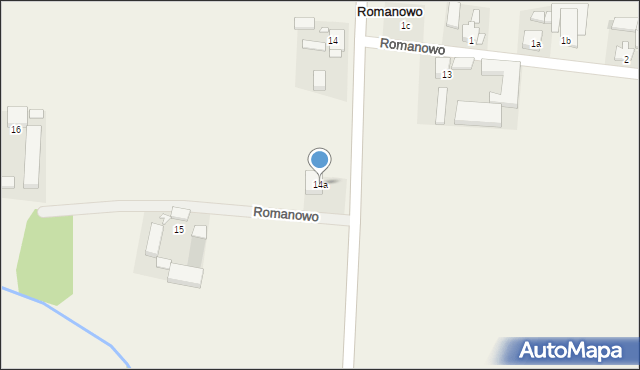 Romanowo, Romanowo, 14a, mapa Romanowo