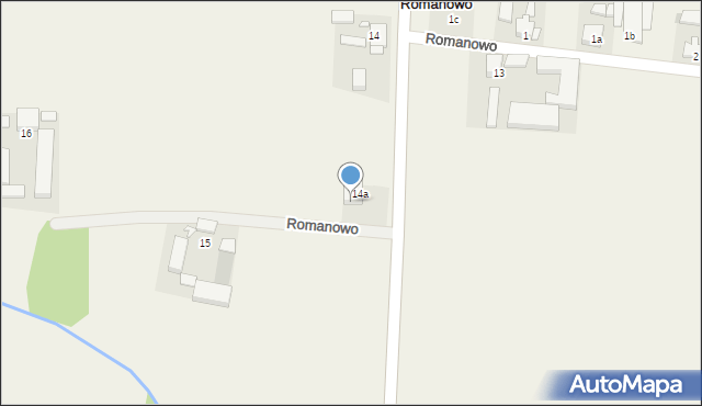 Romanowo, Romanowo, 15a, mapa Romanowo