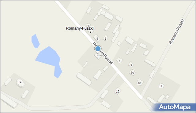 Romany-Fuszki, Romany-Fuszki, 7, mapa Romany-Fuszki