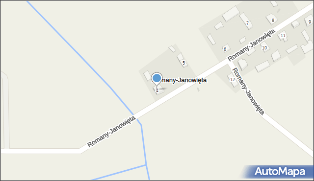 Romany-Janowięta, Romany-Janowięta, 4, mapa Romany-Janowięta