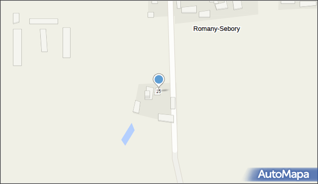 Romany-Sebory, Romany-Sebory, 15, mapa Romany-Sebory