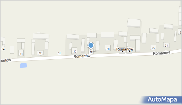 Romartów, Romartów, 29, mapa Romartów