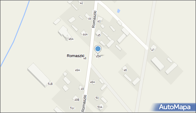Romaszki, Romaszki, 45A, mapa Romaszki