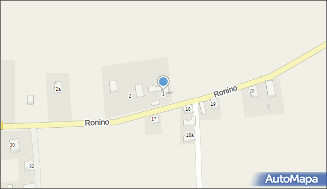 Ronino, Ronino, 1, mapa Ronino
