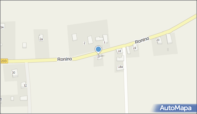Ronino, Ronino, 17, mapa Ronino