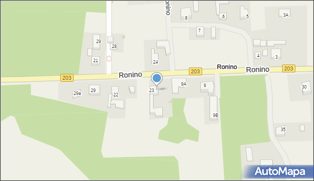 Ronino, Ronino, 23a, mapa Ronino