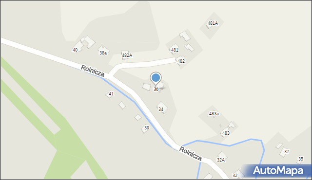 Ropczyce, Rolnicza, 36, mapa Ropczyce