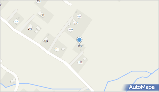 Ropica Polska, Ropica Polska, 501, mapa Ropica Polska