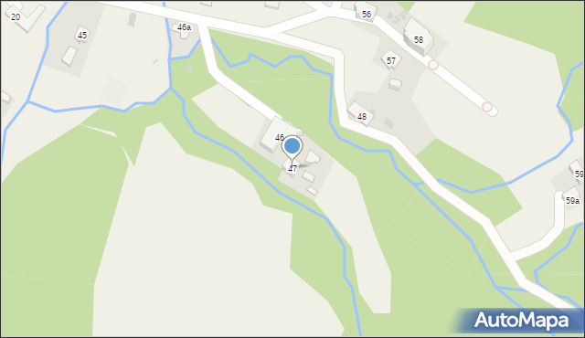 Ropienka, Ropienka, 47, mapa Ropienka