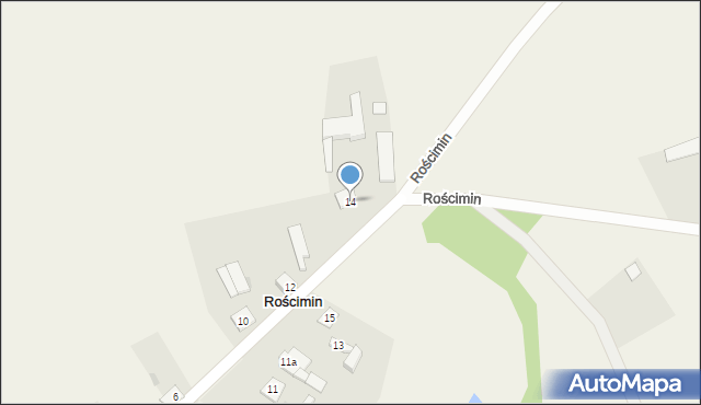 Rościmin, Rościmin, 14, mapa Rościmin