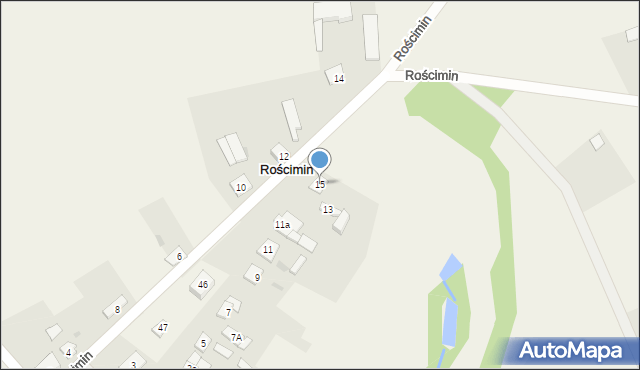 Rościmin, Rościmin, 15, mapa Rościmin