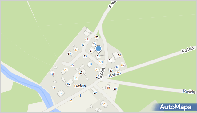 Rościn, Rościn, 51, mapa Rościn