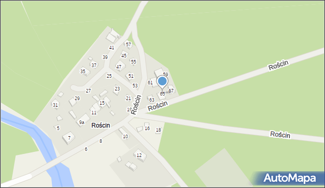 Rościn, Rościn, 65, mapa Rościn