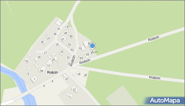 Rościn, Rościn, 67, mapa Rościn