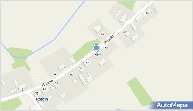 Rościn, Rościn, 58, mapa Rościn