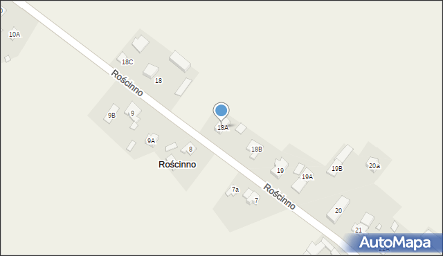 Rościnno, Rościnno, 18A, mapa Rościnno