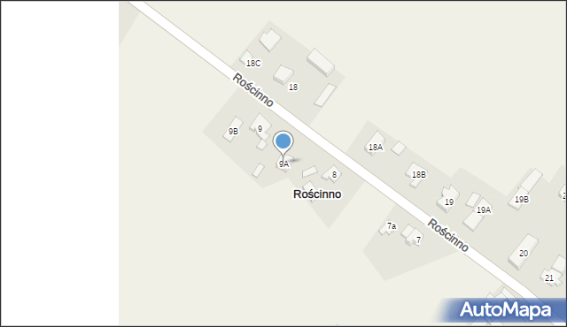 Rościnno, Rościnno, 9A, mapa Rościnno