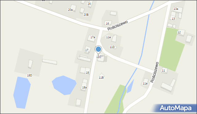 Rościszewo, Rościszewo, 11C, mapa Rościszewo