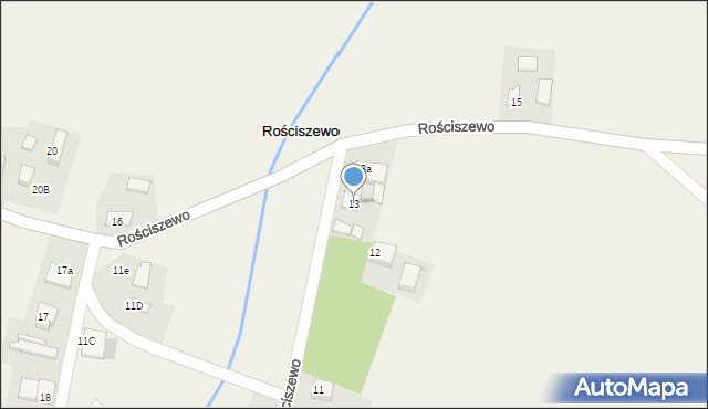 Rościszewo, Rościszewo, 13, mapa Rościszewo