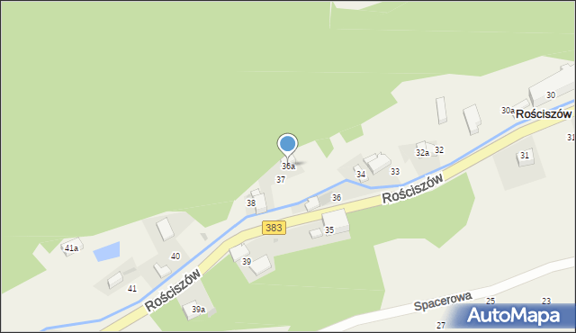 Rościszów, Rościszów, 36a, mapa Rościszów
