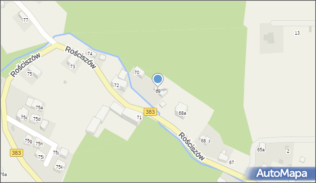 Rościszów, Rościszów, 69, mapa Rościszów