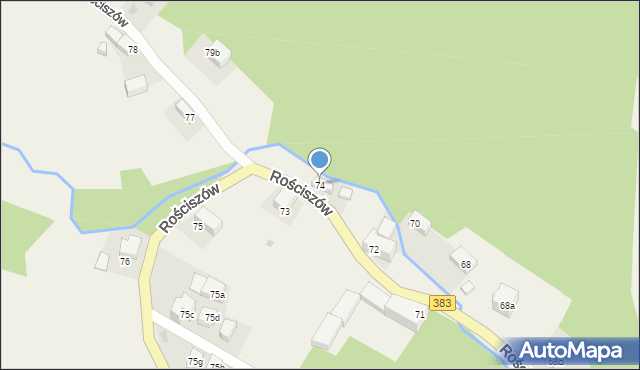 Rościszów, Rościszów, 74, mapa Rościszów