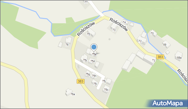 Rościszów, Rościszów, 75a, mapa Rościszów