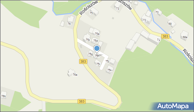 Rościszów, Rościszów, 75h, mapa Rościszów