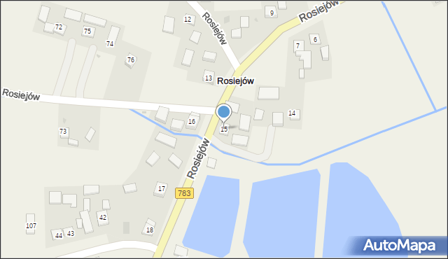 Rosiejów, Rosiejów, 15, mapa Rosiejów