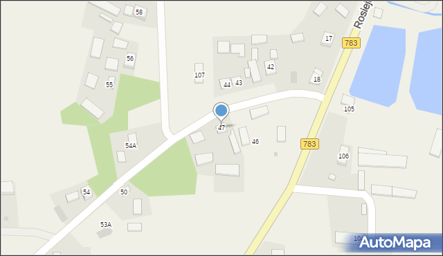 Rosiejów, Rosiejów, 47, mapa Rosiejów