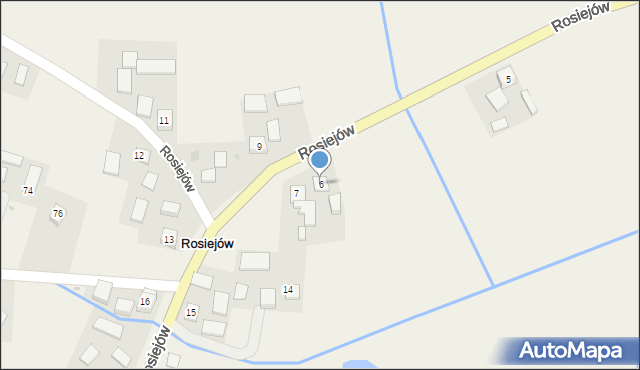 Rosiejów, Rosiejów, 6, mapa Rosiejów