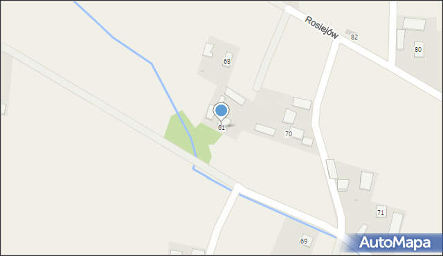 Rosiejów, Rosiejów, 61, mapa Rosiejów