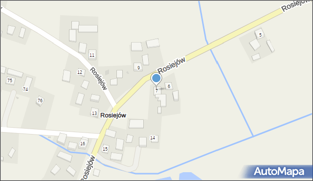 Rosiejów, Rosiejów, 7, mapa Rosiejów