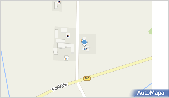 Rosiejów, Rosiejów, 86b, mapa Rosiejów