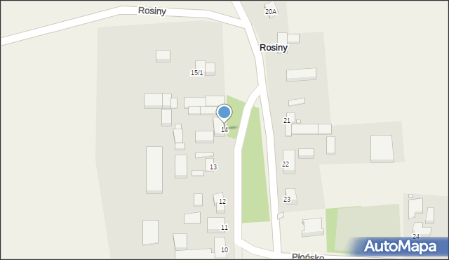 Rosiny, Rosiny, 14, mapa Rosiny