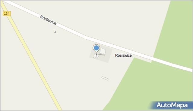 Rosławice, Rosławice, 1, mapa Rosławice