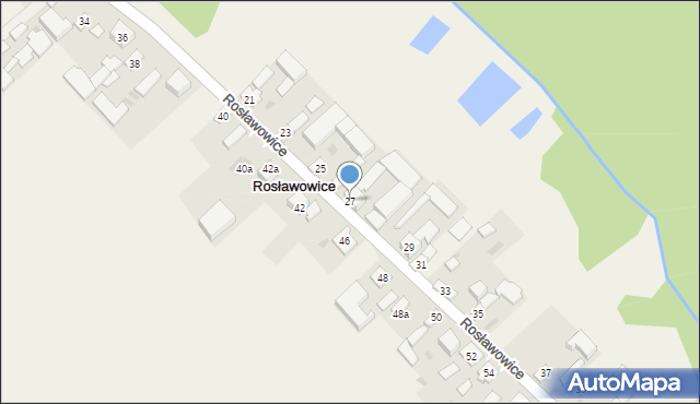 Rosławowice, Rosławowice, 27, mapa Rosławowice