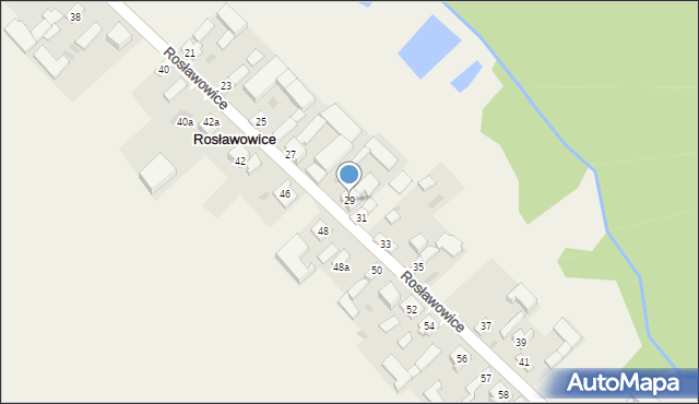 Rosławowice, Rosławowice, 29, mapa Rosławowice