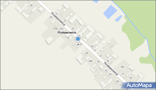 Rosławowice, Rosławowice, 46, mapa Rosławowice