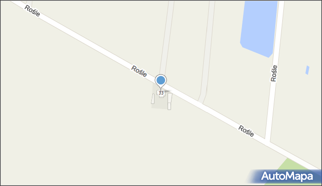 Rośle, Rośle, 33, mapa Rośle