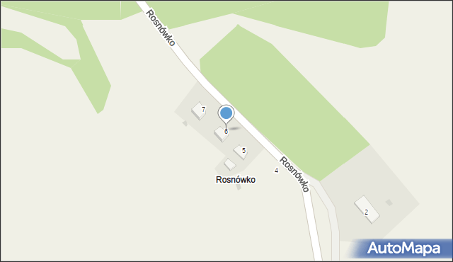 Rosnówko, Rosnówko, 6, mapa Rosnówko