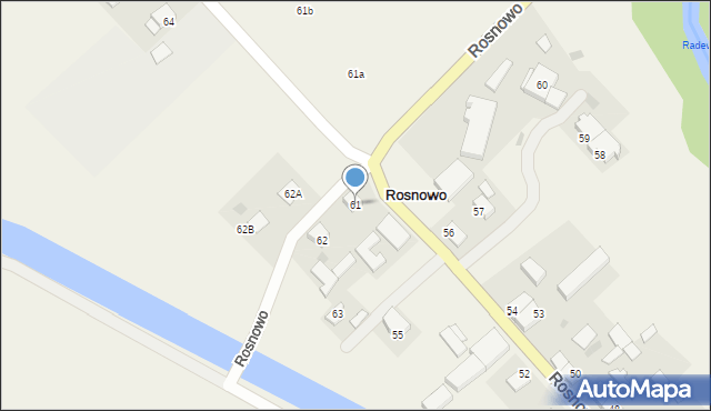 Rosnowo, Rosnowo, 61, mapa Rosnowo