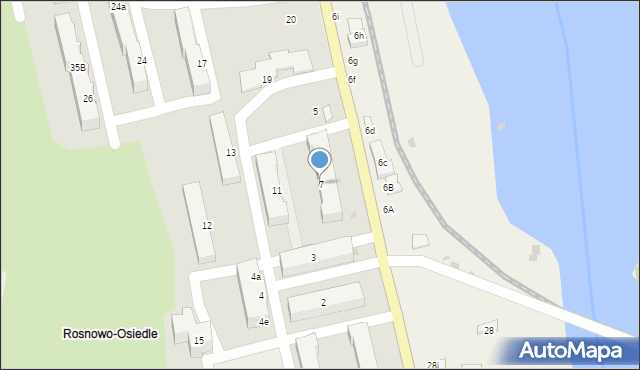 Rosnowo, Rosnowo, 7, mapa Rosnowo
