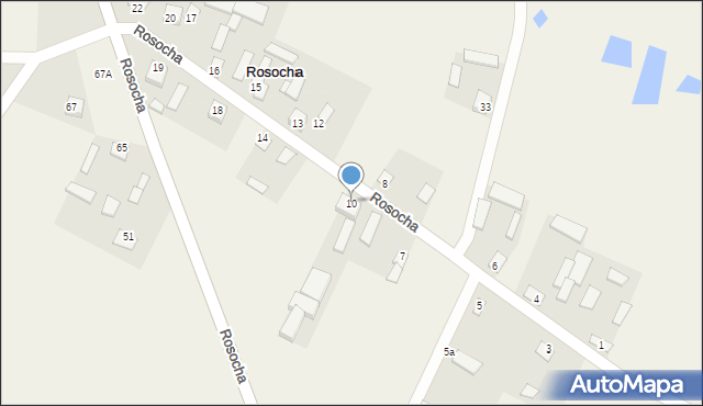 Rosocha, Rosocha, 10, mapa Rosocha