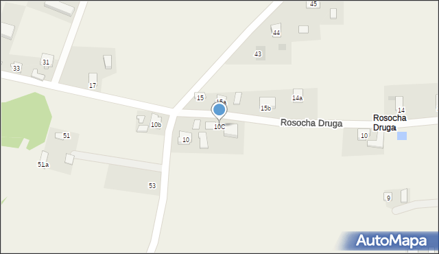 Rosocha-Kolonia, Rosocha Druga, 10C, mapa Rosocha-Kolonia