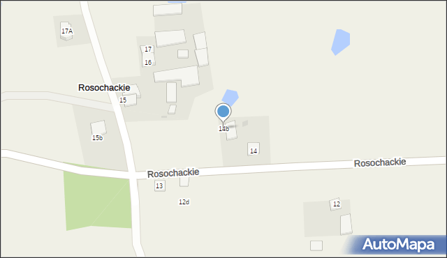 Rosochackie, Rosochackie, 14b, mapa Rosochackie