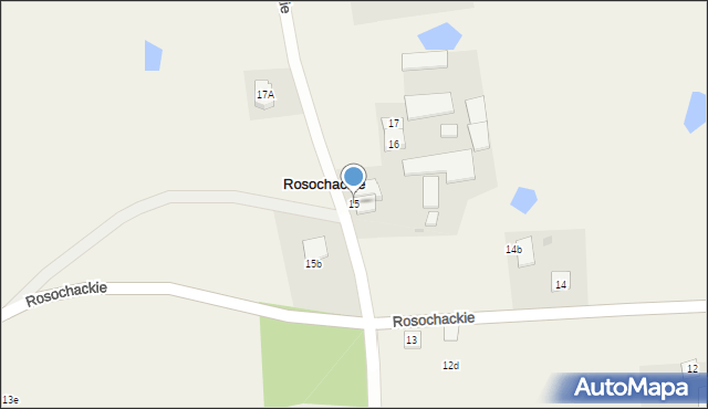 Rosochackie, Rosochackie, 15, mapa Rosochackie