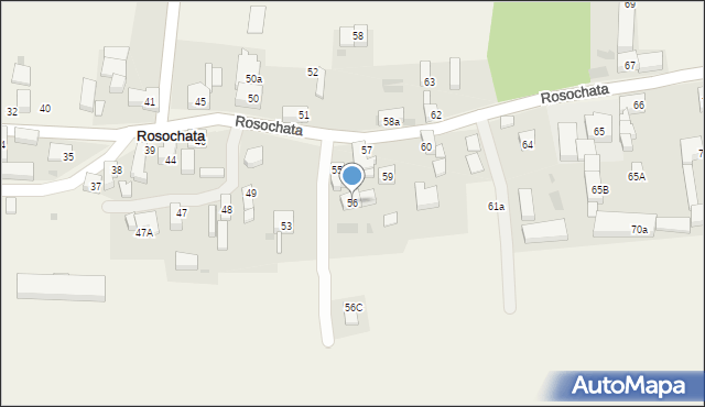 Rosochata, Rosochata, 56, mapa Rosochata