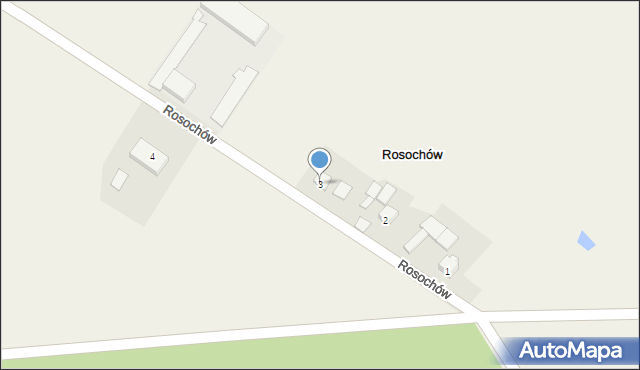 Rosochów, Rosochów, 3, mapa Rosochów