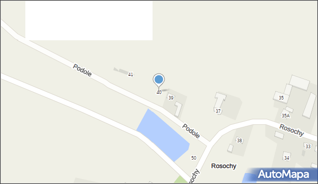 Rosochy, Rosochy, 40, mapa Rosochy